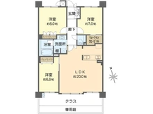 【大阪府/大阪市阿倍野区帝塚山】エスリード帝塚山 間取り図