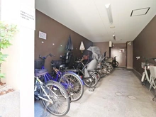 【大阪府/大阪市阿倍野区阿倍野筋】プロパレス阿倍野ヴィアッツァ 駐輪場
