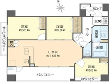 【大阪府/大阪市阿倍野区阿倍野筋】プロパレス阿倍野ヴィアッツァ 間取り図