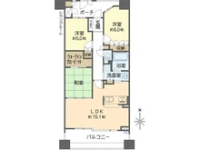 【大阪府/大阪市東住吉区東田辺】グランアルト駒川中野 間取り図