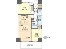 【大阪府/大阪市天王寺区寺田町】アトラス天王寺 間取り図