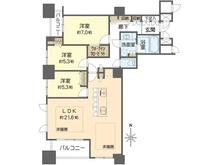 【大阪府/大阪市天王寺区筆ケ崎町】上本町ヒルズマーク 間取り図