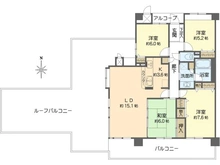 【大阪府/大阪市住吉区長居西】ファミール長居公園 間取り図