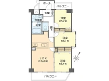 【大阪府/堺市北区蔵前町】ベル・アーバニティ北花田 間取り図