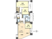 【大阪府/大阪市天王寺区細工谷】レジデンスタワー上本町 間取り図