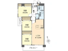 【大阪府/大阪市阿倍野区北畠】スワローハイツ北畠 間取り図