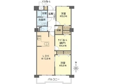 【大阪府/大阪市住吉区苅田】スターハイツ長居 間取り図