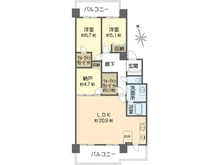 【大阪府/大阪市天王寺区大道】センチュリー天王寺 間取り図