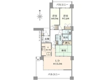 【大阪府/大阪市天王寺区上本町】ステイツ夕陽ヶ丘マナーハウス 間取り図