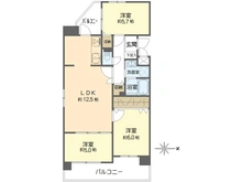 【大阪府/大阪市阿倍野区昭和町】エスリード文の里 間取り図
