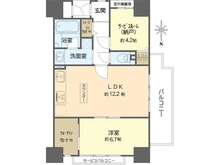 【大阪府/大阪市天王寺区生玉町】クラウンハイム上町台セントラル ラ・カーサ 間取り図