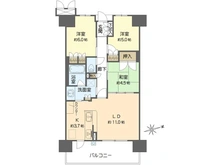 【大阪府/大阪市住吉区南住吉】ディアエスタミオ南住吉壱番館 間取り図