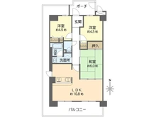 【大阪府/大阪市住吉区千躰】ディオフェルティ住吉・公園通 間取り図
