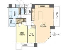 【大阪府/大阪市天王寺区筆ケ崎町】ザ・上本町タワー 間取り図