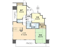 【大阪府/大阪市天王寺区六万体町】ライフデザイン・夕陽ケ丘 間取り図