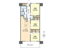 【大阪府/大阪市東住吉区駒川】プレミスト針中野駅前 間取り図