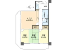 【大阪府/大阪市阿倍野区天王寺町北】天王寺グランドハイツ 間取り図