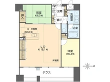 【大阪府/大阪市住吉区沢之町】ル・グランデ住吉南 間取り図