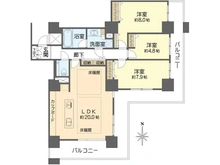 【大阪府/大阪市阿倍野区阿倍野筋】あべのグラントゥール 間取り図