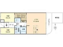 【大阪府/大阪市住吉区長居西】阪神住建グランソフィア長居公園 間取り図
