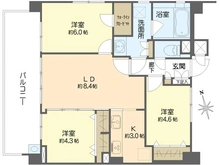 【大阪府/大阪市阿倍野区阪南町】エスリード阿倍野阪南町 間取り図