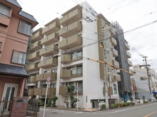 【大阪府/大阪市阿倍野区長池町】メロディハイム桃ヶ池 外観：大規模修繕中