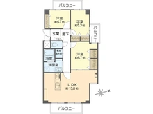 【大阪府/大阪市阿倍野区長池町】メロディハイム桃ヶ池 間取り図