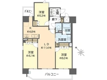 【大阪府/大阪市阿倍野区松崎町】ジオ阿倍野松崎町 間取り図