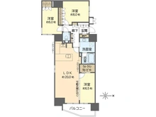 【大阪府/大阪市天王寺区大道】リバーガーデン四天王寺 間取り図