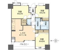 【大阪府/大阪市住吉区我孫子東】サンマンションアトレ長居公園 間取り図