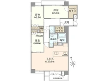 【大阪府/大阪市住吉区帝塚山中】レ・ジェイド帝塚山 間取り図