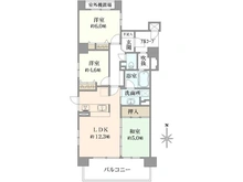 【大阪府/大阪市東住吉区北田辺】エスリード北田辺第3 間取り図