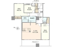 【大阪府/大阪市港区南市岡】キングスクエアランドレックス C棟 間取り図