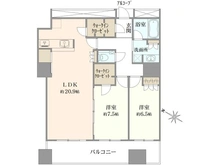 【大阪府/大阪市港区弁天】クロスタワー大阪ベイ 間取り図
