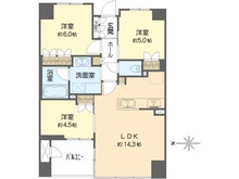 【大阪府/大阪市天王寺区大道】リバーガーデン四天王寺 間取り図