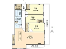 【大阪府/大阪市阿倍野区西田辺町】メゾン鶴ヶ丘 間取り図