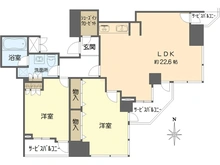 【大阪府/大阪市阿倍野区松崎町】シティータワーグラン天王寺 間取り図