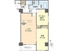 【大阪府/大阪市天王寺区生玉寺町】プレサンス上町台夕陽丘 間取り図