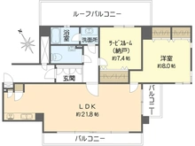 【大阪府/大阪市天王寺区生玉寺町】ハイマート夕陽丘アーバニティ 間取り図