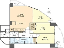 【大阪府/大阪市阿倍野区阪南町】サンマンション阿倍野プラウ 間取り図