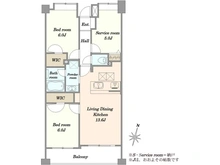 【東京都/大田区南久が原】ガーデンホーム久が原 間取り図