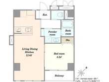 【東京都/目黒区青葉台】インペリアル青葉台フラット 間取り図