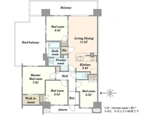 【東京都/大田区中馬込】ザ・パークハウス西馬込 間取り図