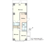【東京都/品川区南大井】大森ロイヤルハイツ 間取り図