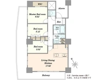 【東京都/大田区西糀谷】ステーションツインタワーズ糀谷フロント・ウエスト 間取り図