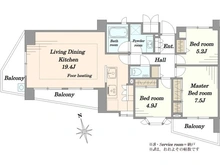 【東京都/品川区東中延】センチュリーハイツ品川戸越 間取り図