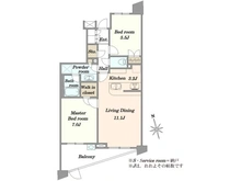 【東京都/大田区中馬込】グローリオヒルズ西馬込 間取り図