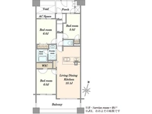【東京都/大田区千鳥】ディー・トリア　フォレストハウス 間取り図