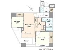 【東京都/目黒区青葉台】クレヴィア中目黒 間取り図