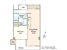 【東京都/大田区上池台】洗足池マンション 間取り図
